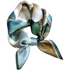 TIM OG SIMONSEN HALSTØRKLÆDER, SØS SCARF, BLUE FLOWER